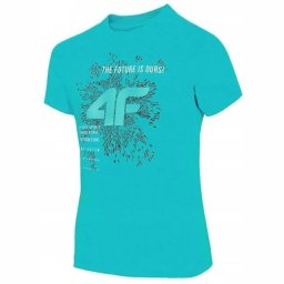 Tricou baieti 4F JTSM003B - Turcoaz, 164
