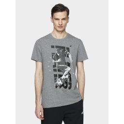 Tricou barbati 4F TSM011 - Gri, 2XL
