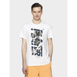 Tricou barbati 4F TSM011 - Alb, M