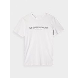 Tricou regular 4F cu imprimeu pentru barbati - alb - Alb, XXL