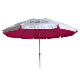 Umbrela plaja Maui & Sons XL 220 cm, protectie UPF50+, rabatabila, husa inclusa, Roz