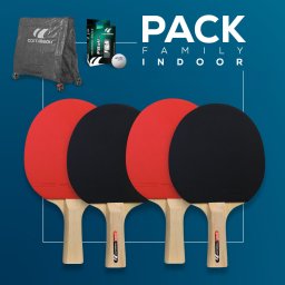 Pachet Tenis de Masa CORNILLEAU Family Indoor 4 Palete + Husa + 6 Mingi