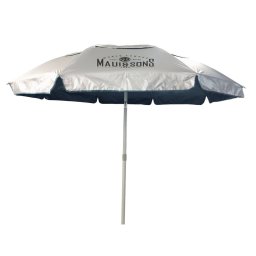 Umbrelă Plajă Maui & Sons XL 220cm Rabatabilă – UPF50+, Fibră Sticlă, Gri