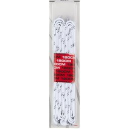 Set 2 perechi sireturi Nijdam, 180 cm, Alb/Negru