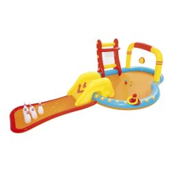 Parc Acvatic Gonflabil Bestway PlayCenter 435x213x117 cm – Tobogan, Coş Baschet, Sprinkler