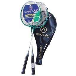 Set Badminton Spartan Sportive – 2 Rachete cu Cadru Metalic + Husă
