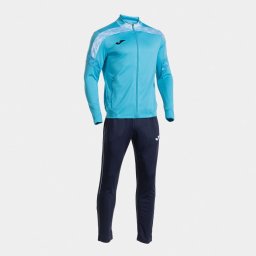 Trening Joma CHAMPIONSHIP VIII TRACKSUIT FLUOR TURQUOISE DARK NAVY - Turcoaz/Bleumarin, 2XL