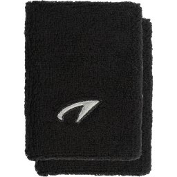 Mansete Încheietură Sport Avento – Pereche, Bumbac Terry - Negru, uni