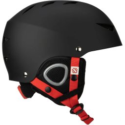 Casca patinaj ajustabila, Nijdam Frost Fyre - Negru/Rosu, L