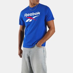Tricou Reebok bărbați din bumbac cu logo, albastru