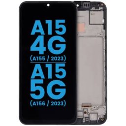 Display cu touchscreen si rama Samsung Galaxy A15 4G Negru Service Pack