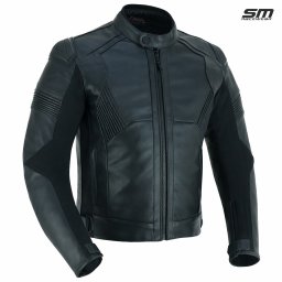 Geaca moto SM Racewear Blade - Piele naturala de bovina - Protectii CE (umeri coate spate) - Captuseala detasabila - Zone elastice - Fermoar conexiune pantaloni