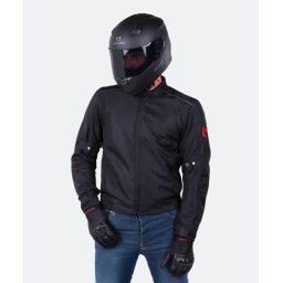 Geaca moto textil Course Vento Mesh - barbati, protectii CE, negru