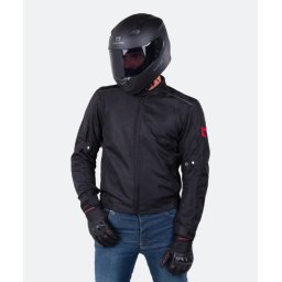 Geaca moto textil Course Vento Mesh - barbati, protectii CE, negru