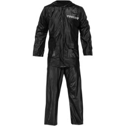 Costum moto ploaie (geaca+pantaloni) Thor S7, waterproof, negru (montare peste echipament)