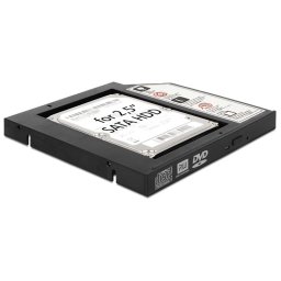 DELOCK Notebook SATA 5.25 Installation Frame for 1 x 2.5 sata HDD/SSD - ODD 12 mm