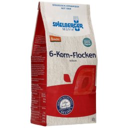 Fulgi din 6 cereale integrale bio 500g Spielberger