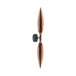 Aplică de perete NORDIC 2xG9/5W/230V, negru/cupru