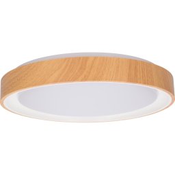 Brilagi - Plafonieră LED FLOCO, 24W, 230V, Ø 30 cm, lemn/alb