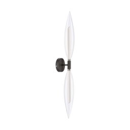 Aplica de perete NORDIC 2xG9/5W/230V negru/transparent