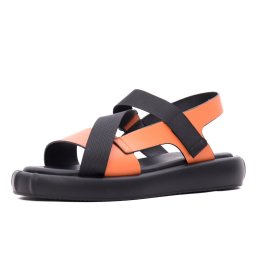 Sandale dama din piele mix, Gryxx H1WC80009D 11-Z, portocaliu
