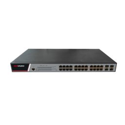 Switch PoE Gigabit cu 24 porturi Hikvision DS-3E2528P, Full Managed