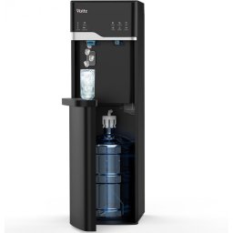 Dozator de apa cu generator de gheata Oliver Voltz OV51449G, 120-420 W, 10°-90°C, Incarcare inferioara, Racire cu compresor, Negru