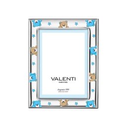 Rama foto Argint "Bebe" 13x18 cm Ursuleti Albastri Noapte Buna