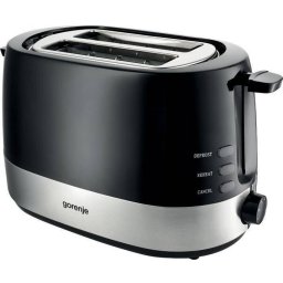 Prajitor de paine GORENJE T850BK, 850W, control electronic cu 7 nivele de incalzire, tava firimituri, pereti reci, functie de incalzire, functie de dezghetare, termostat, negru