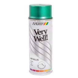 Vopsea spray decorativa metalizata MOTIP Very Well, acrilica, 400ml, verde