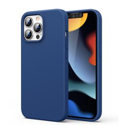 Husa Ugreen Protective Silicone Case rubber flexible silicone case cover for iPhone 13 Pro Max blue