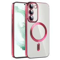 Husa Husa pentru Samsung Galaxy S21 FE 5G - Techsuit Luxury Crystal MagSafe - Red