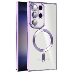 Husa Husa pentru Samsung Galaxy S23 Ultra - Techsuit Luxury Crystal MagSafe - Light Purple