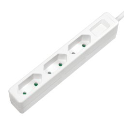 Prelungitor PRELUNGITOR LOGILINK, Euro skt x 3, cablu 3G 1.0mm2, 230 V/7.5 A, 50 Hz, max. 1700 W, IP20, 1.5m, alb, "LPS229" (timbru verde 0.8 lei)