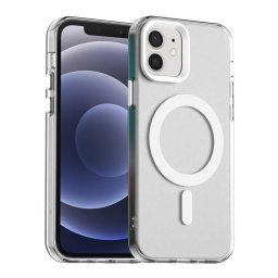 Husa Husa pentru iPhone 12 / iPhone 12 Pro - Techsuit CandyCase MagSafe - White