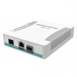 Switch MIKROTIK CRS106-1C-5S L5, 4 porturi, White