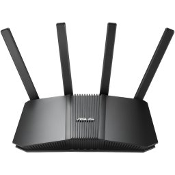Router Gaming Wireless ASUS RT-BE82U, BE6500, Dual-Band, Quad-Core 2.0GHz CPU, 256MB/1GB Flash/RAM, 4K-QAM, MLO, 2.5G quad-port, Black