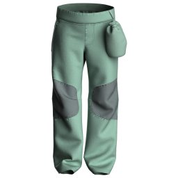 Pantalon softshell de drumeție copii 2-6 ani, MH900 verde
