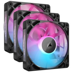 VENTILATOR Corsair iCUE LINK RX120 3x120mm RGB NEGRU, 0.400-2100 RPM +/- 10%, 10.5-74.2 CFM,Presiune Statica: 0.12-4.38 mm-H2O,10-36dBA, Prindere magnetica, Lungime cablu 135mm, 600mm CO-9051018-WW