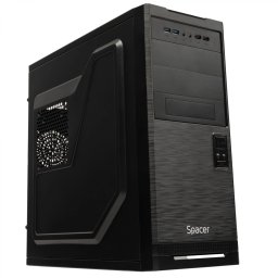 CARCASA SPACER - office, Middle Tower, ATX, fara sursa, USB 3.0 x 2, USB 2.0 x 2, HD Audio, black SPCS-OC-STYLE