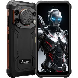 Telefon rugged Fossibot F110 Pro, 5G, 6.75-inch, Dimensity 6300, 8GB RAM + 128GB, NFC, Difuzor Puternic 128dB, Android 15, Orange