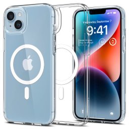Husa silicon iPhone 14 Spigen - Ultra Hybrid MagSafe White