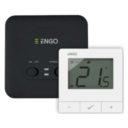 Termostat ambient ENGO E20i WIFI, programabil, fara fir, alb, conectivitate Tuya Smart. 5 ani garantie