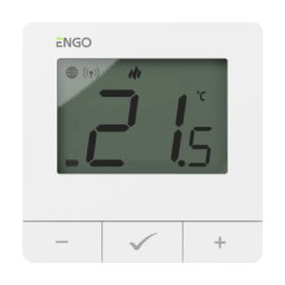 Termostat ambient ENGO E25, programabil, fara fir, alb, conectivitate ZigBee 3.0. 5 ani garantie