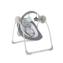 Leagan electric pentru bebelusi cu 5 viteze de balansare si 6 melodii MoMi Liss Grey