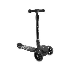 Trotineta pliabila cu roti LED pentru copii, 3 Ani+, MoMi San, Negru