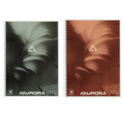 Caiet cu spirala, A5, 50 file - 90g/mp, coperti carton, AURORA Mano - dictando