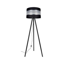 Lampadar CORAL 1xE27/60W/230V wenge/negru/crom