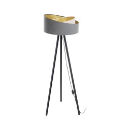 Lampă de podea GALAXY 1xE27/60W/230V gri/crem/wenge