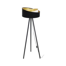 Lampă de podea GALAXY 1xE27/60W/230V negru/alb/wenge